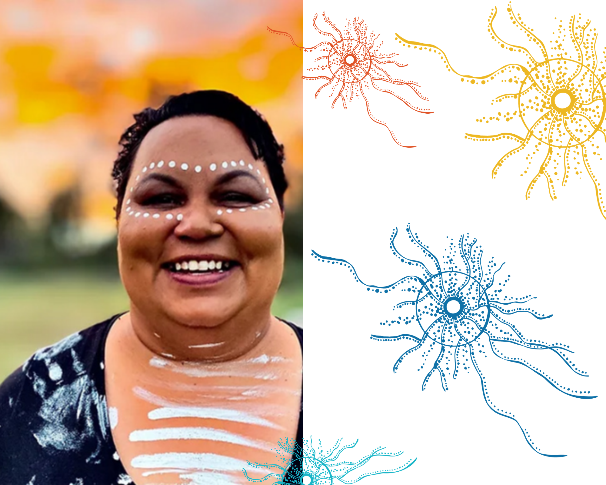 Image of Kylie Hill and artwork